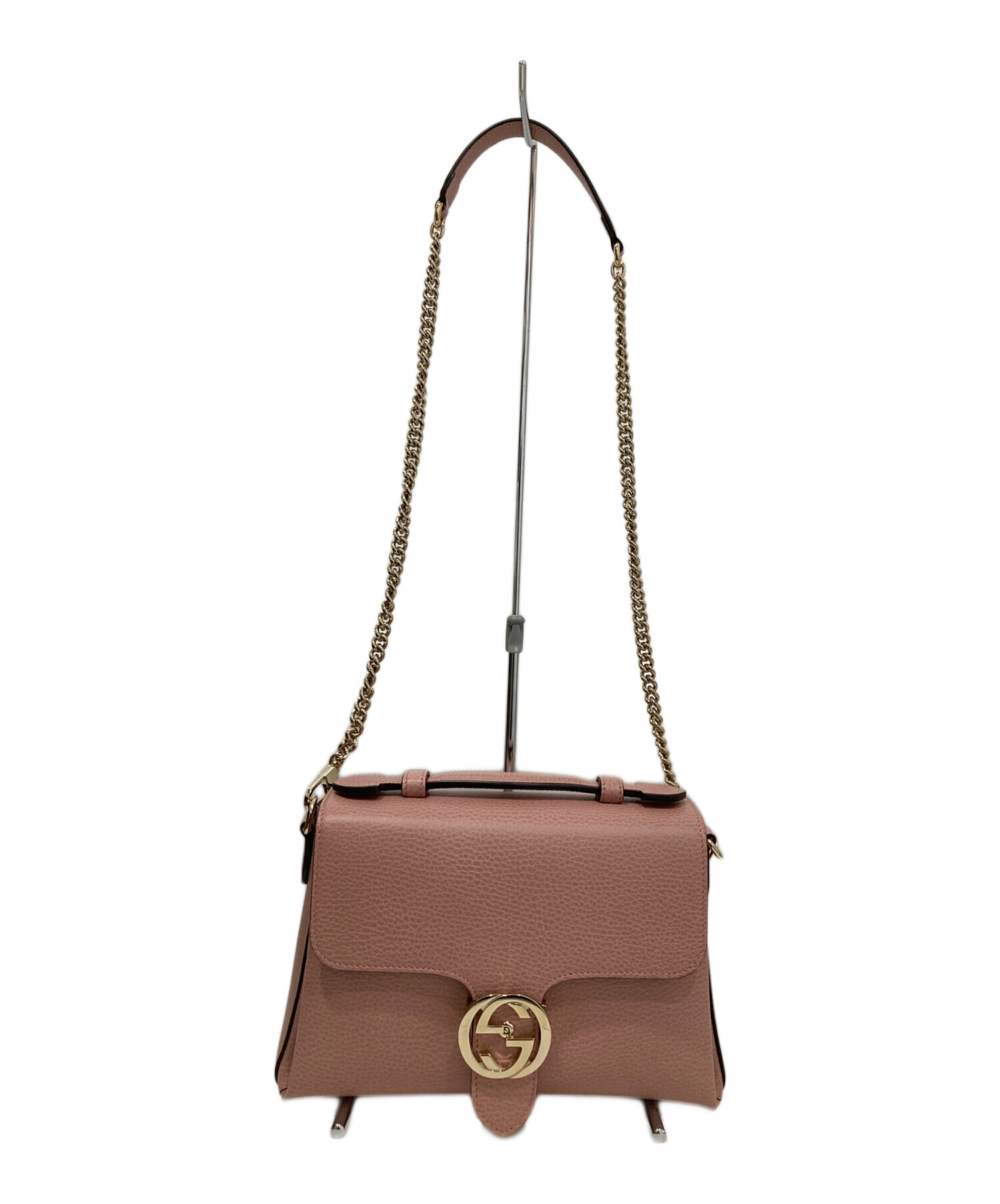 グッチ インターロッキングG チェーン ショルダーバッグ レディース 【中古】 中古・古着通販】GUCCI (グッチ) インターロッキングG チェーン