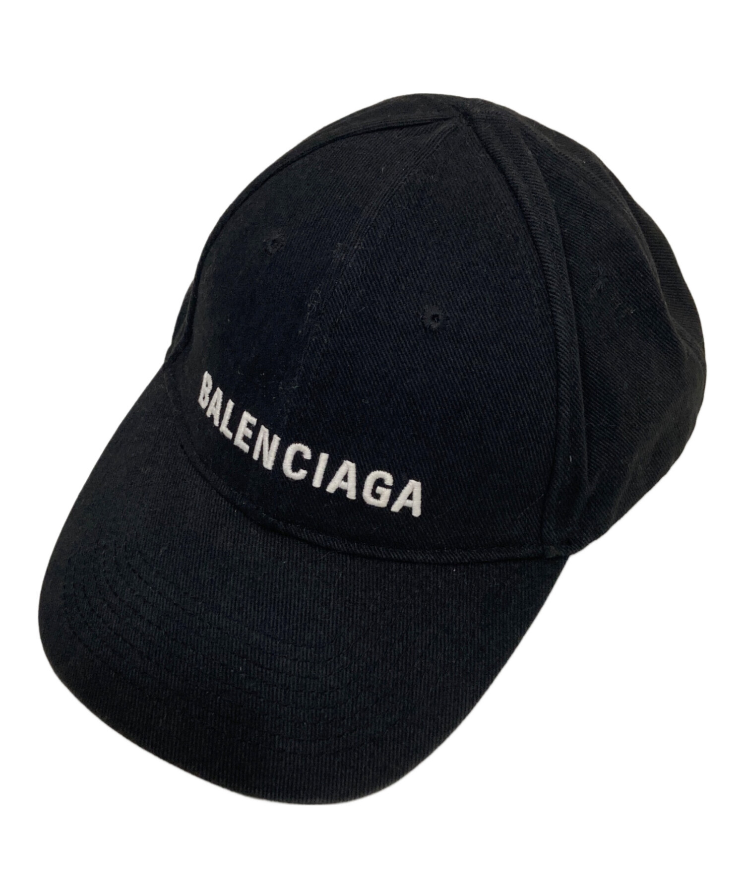 BALENCIAGA バレンシアガ ロゴキャップ ブラック 正規品 使用感あり 中古・古着通販】BALENCIAGA (バレンシアガ) ロゴキャップ ブラック