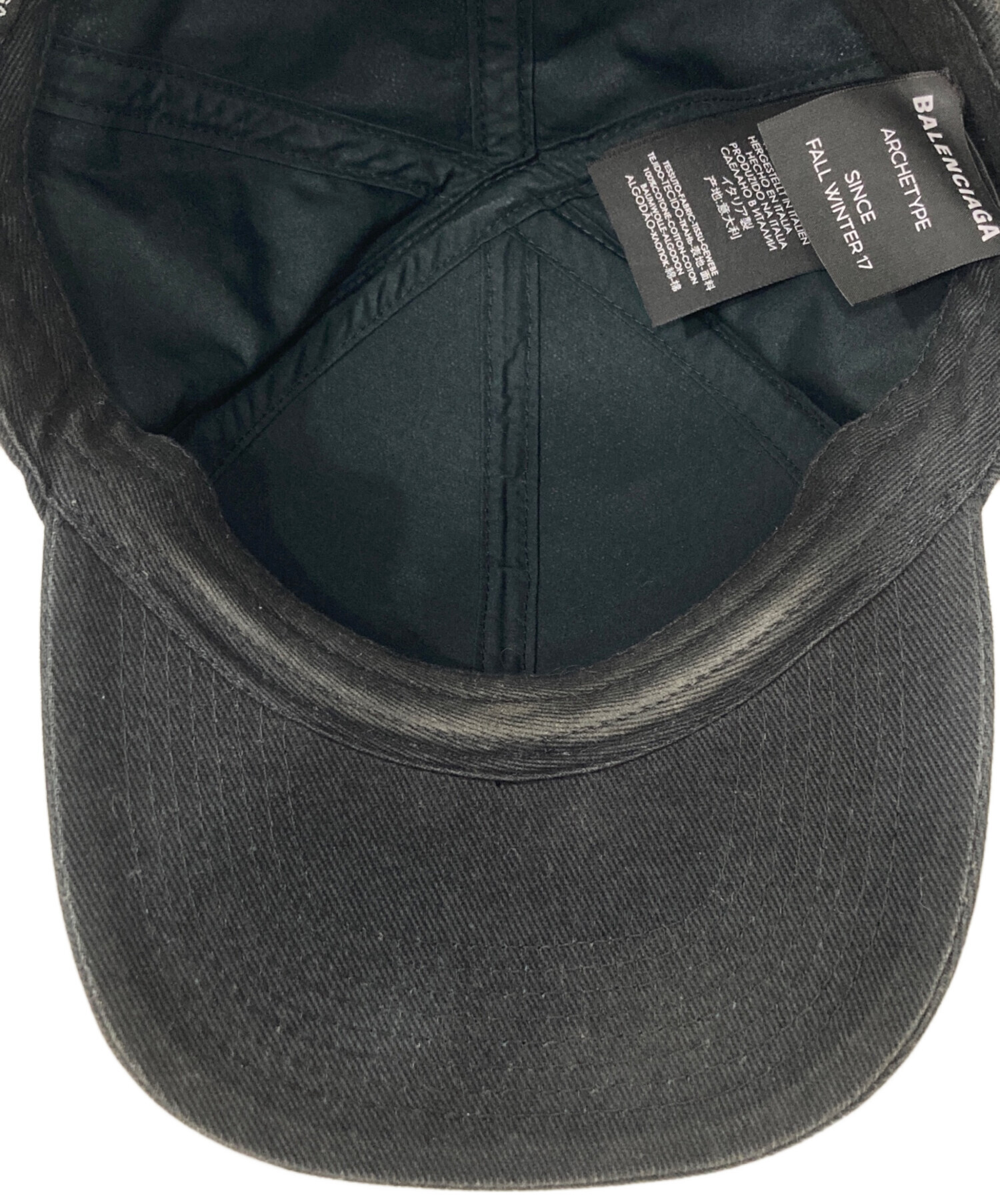 中古・古着通販】BALENCIAGA (バレンシアガ) ロゴキャップ ブラック