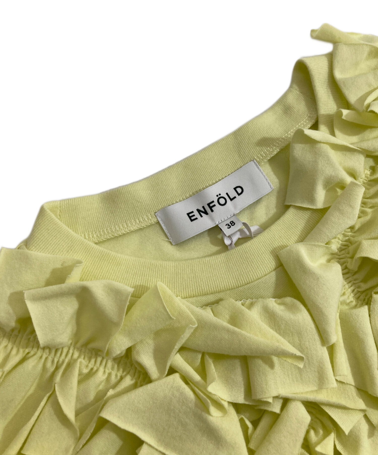 中古・古着通販】ENFOLD (エンフォルド) ALIEN SKIN T-SHIRT イエロー