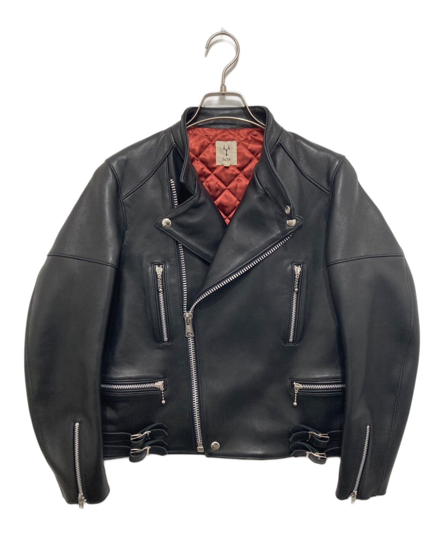 中古・古着通販】SCYE (サイ) Lamb Skin Leather Biker Jacket