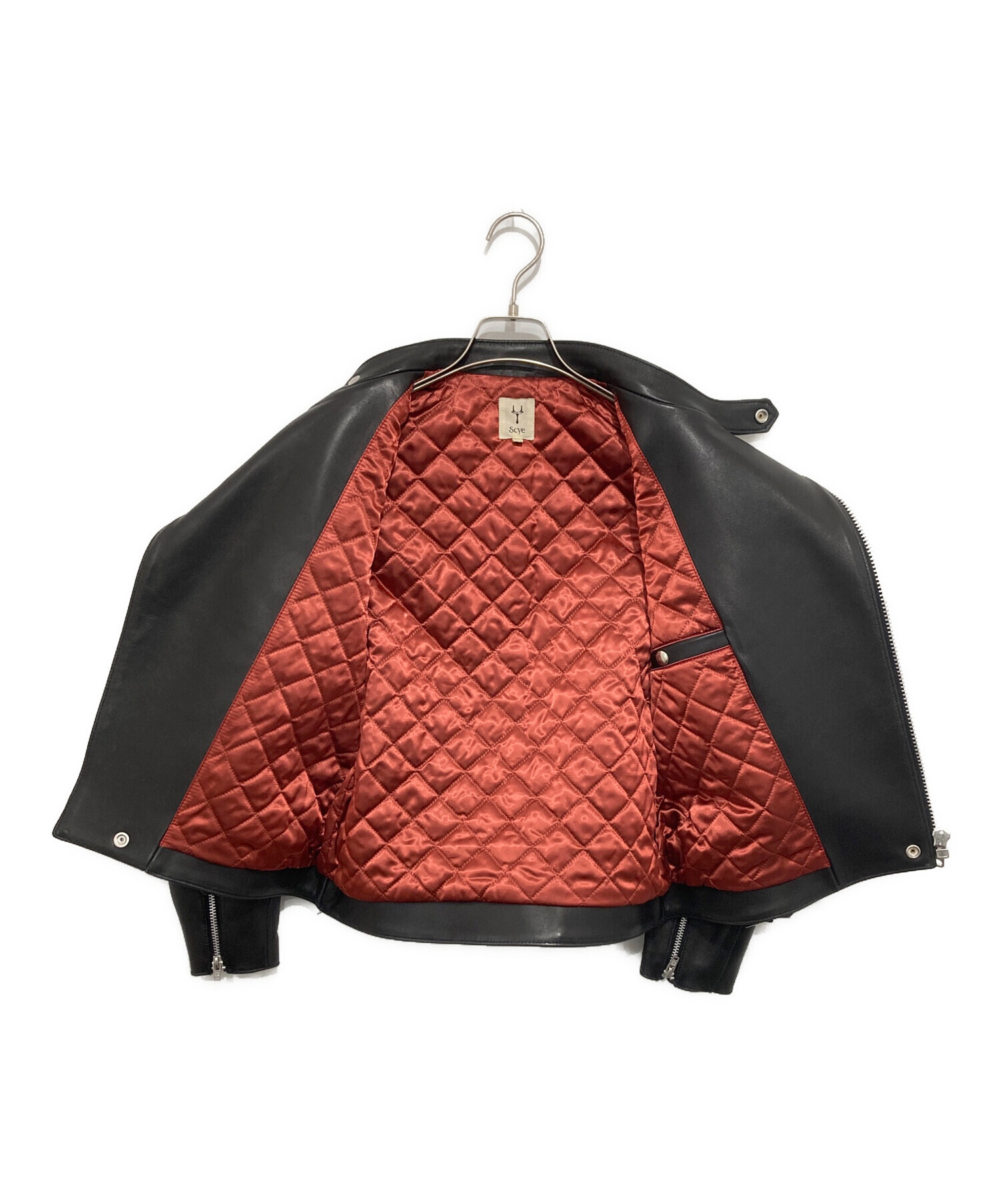中古・古着通販】SCYE (サイ) Lamb Skin Leather Biker Jacket