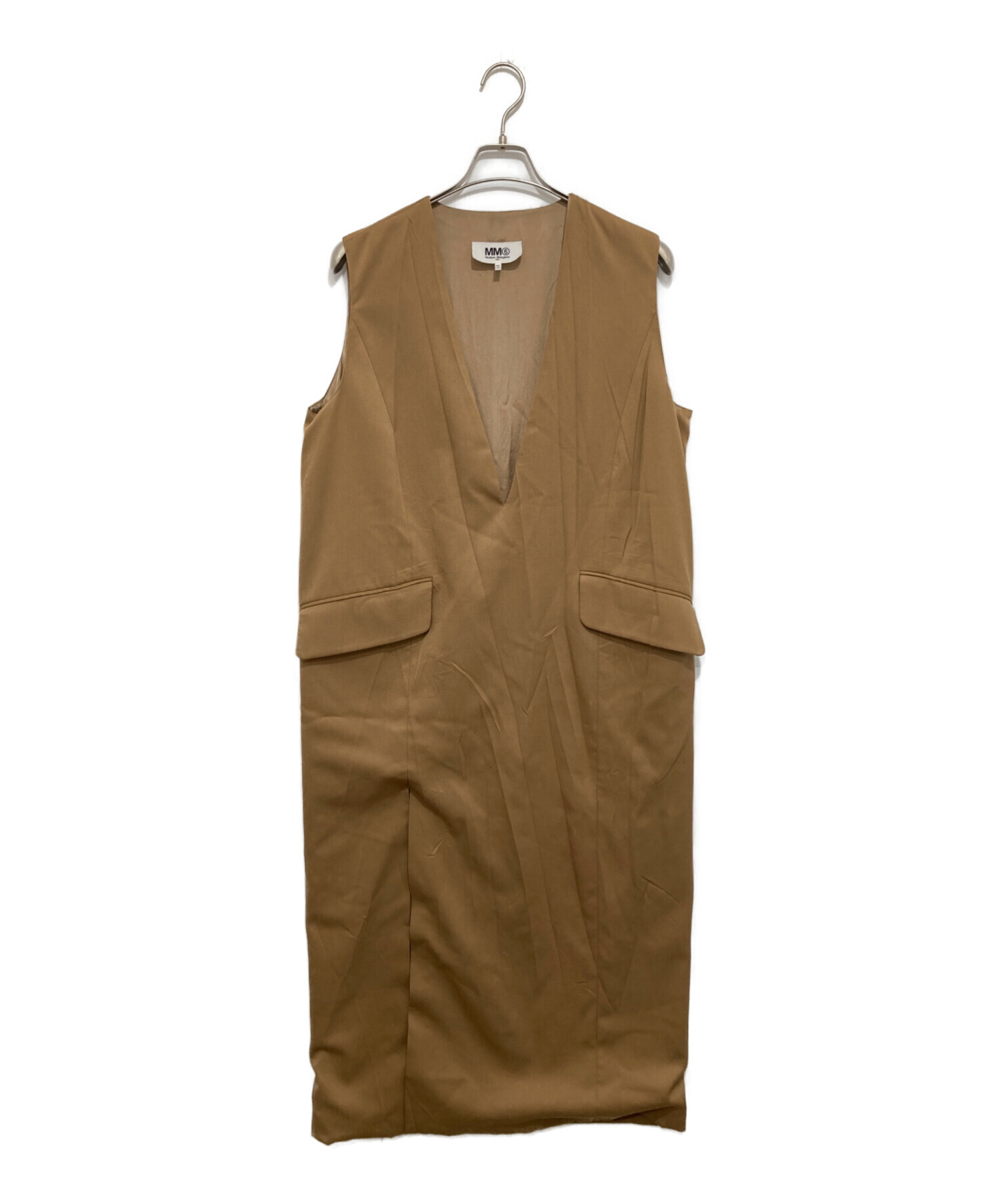 MM6 Maison Margiela Vネック ノースリーブワンピース 中古・古着通販】MM6 Maison Margiela (エムエムシックスメゾン