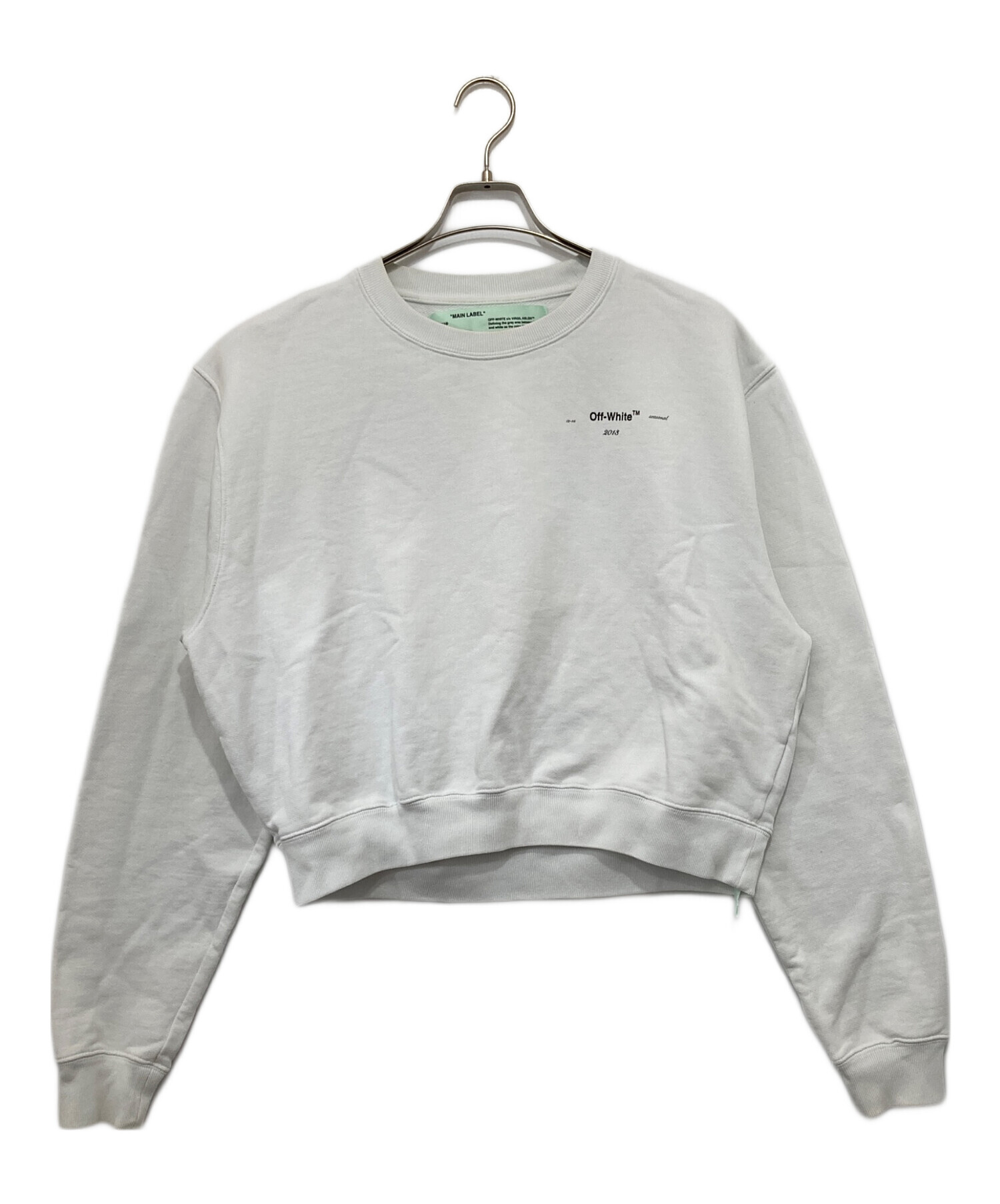 中古・古着通販】OFFWHITE (オフホワイト) HANNA LEAVES クルーネック 