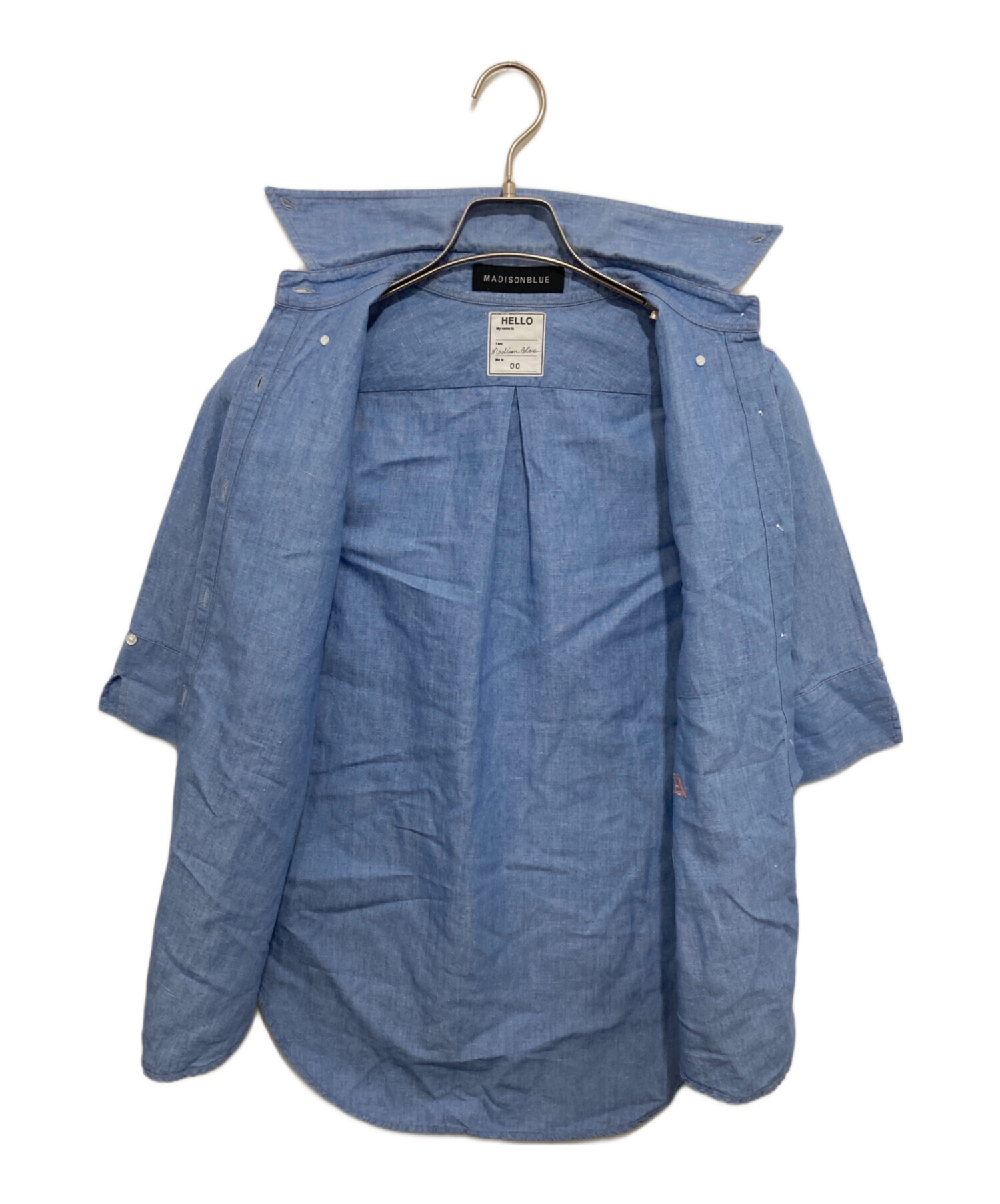 アップルパイMadison Blue リネン長袖シャツ マディソンブルー 中古・古着通販】MADISON BLUE (マディソンブルー) コットンリネン