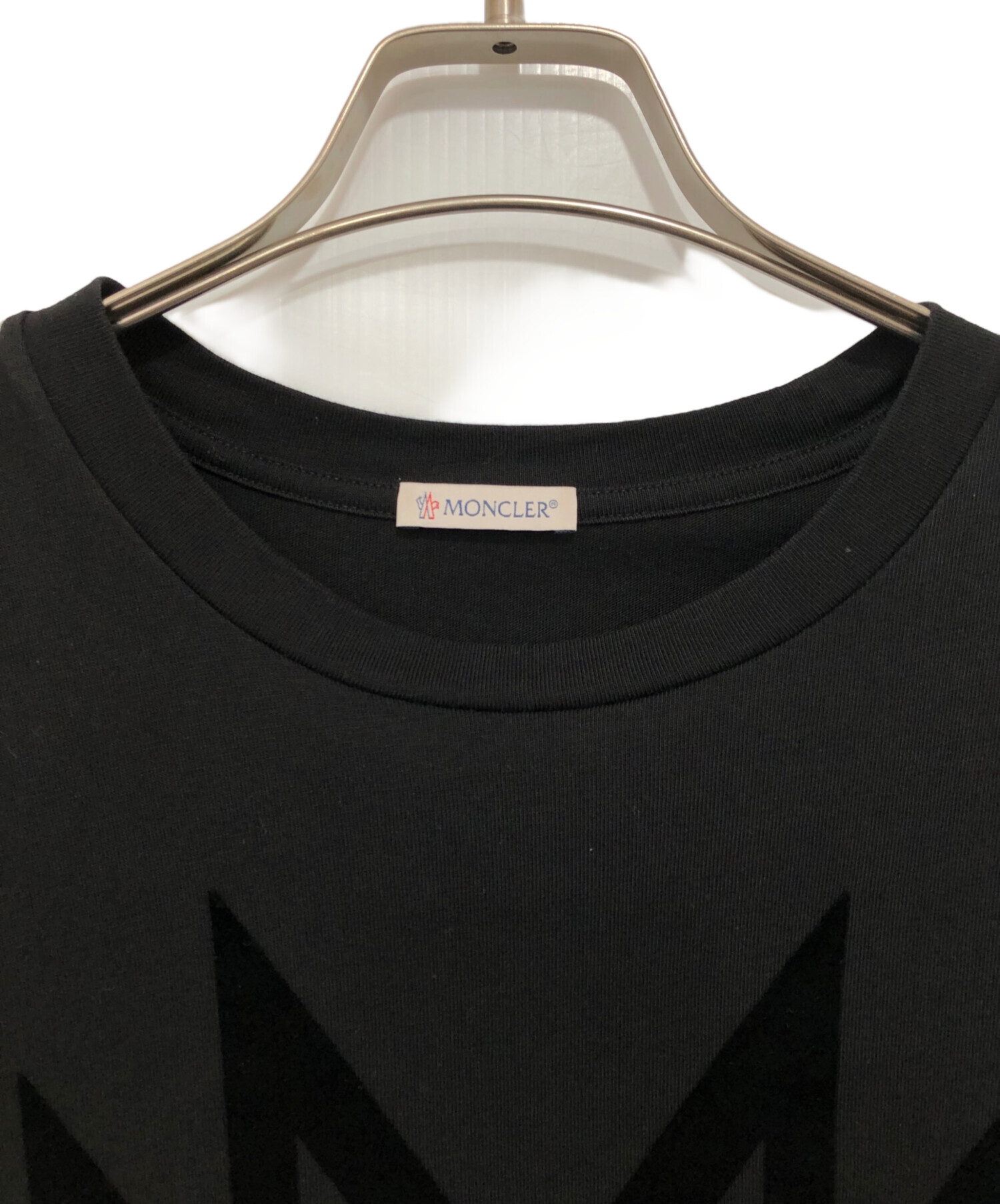 中古・古着通販】MONCLER (モンクレール) フロッキープリントロゴT 