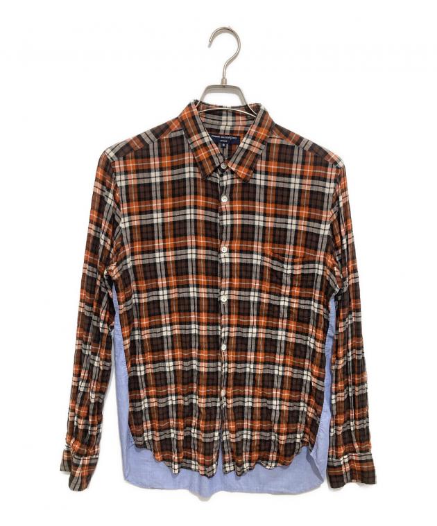comme des garcons shirt ドッキングチェック　ニット 中古・古着通販】COMME des GARCONS HOMME (コムデギャルソン オム