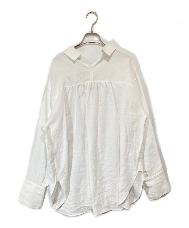 中古・古着通販】conte (コンテ) ヘンプ バックスリット ギャザー