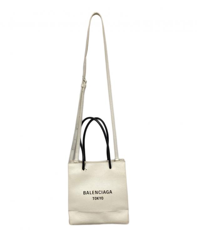 BALENCIAGA バレンシアガ/ショッピングフォンフォルダー2WAYバッグ/ホワイト/59386/Aランク/18【中古】 バレンシアガ Balenciaga SHOPPING PHONE HOLDER フォンホルダー