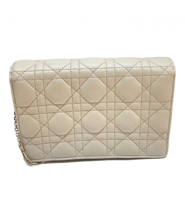 Christian Diorパーティバッグ ベージュ ビンテージ 総柄 チェーン 中古・古着通販】Christian Dior (クリスチャン ディオール) デイリー