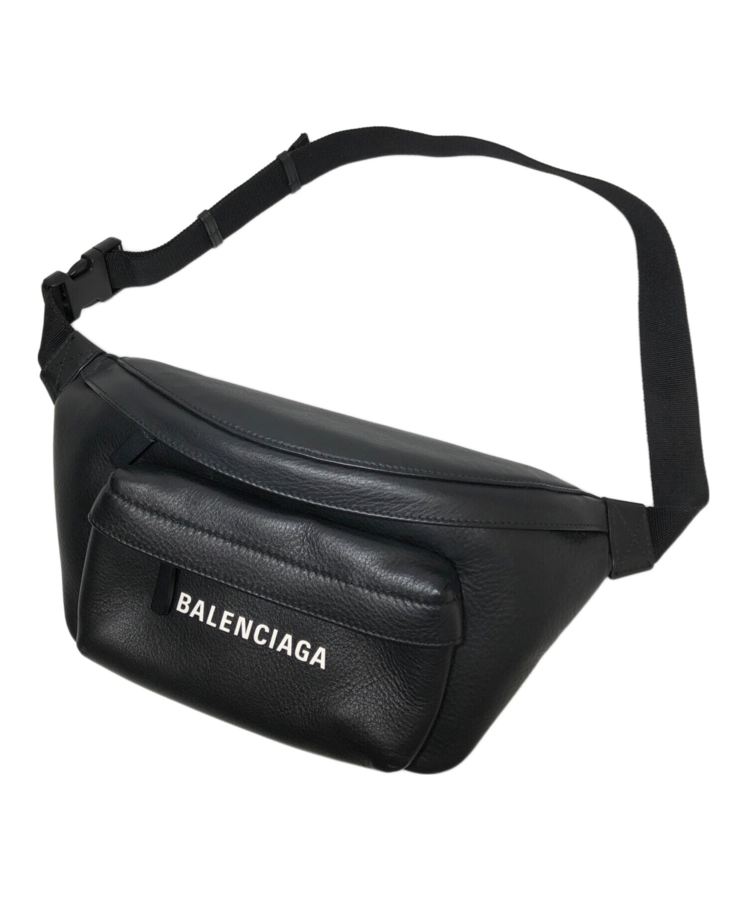 最終値引き！BALENCIAGA ボディバッグ 黒 中古・古着通販】BALENCIAGA (バレンシアガ) EVERYDAY BELTPACK