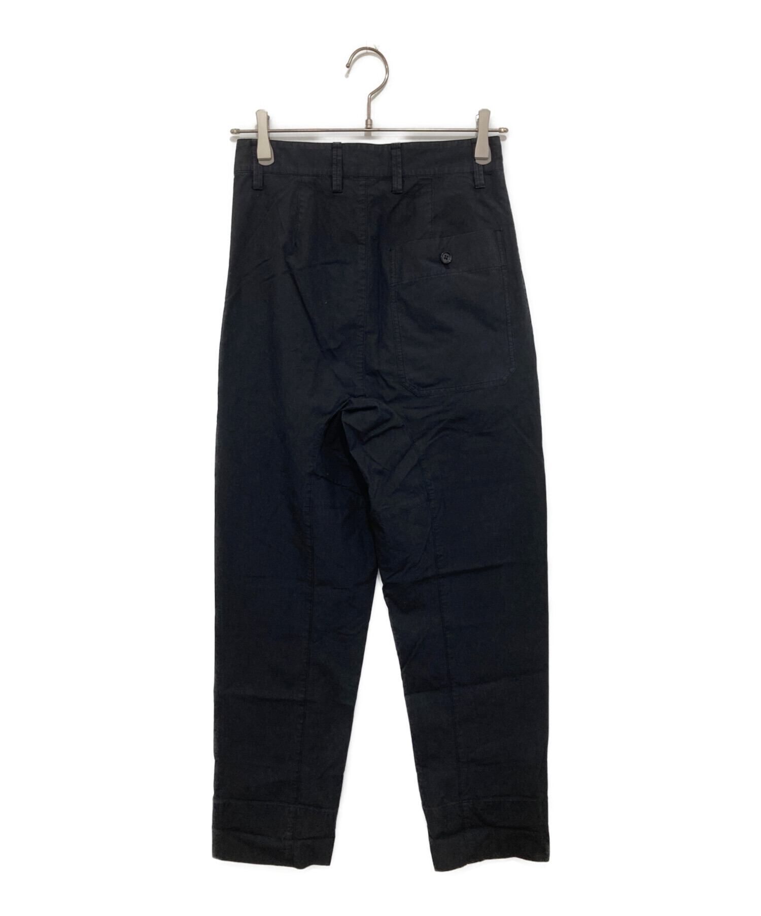 【美品】LEMAIRE ルメール タック パンツ 48 名作 ブラック 中古・古着通販】LEMAIRE (ルメール) 4 PLEATS PANTS フォープリーツ