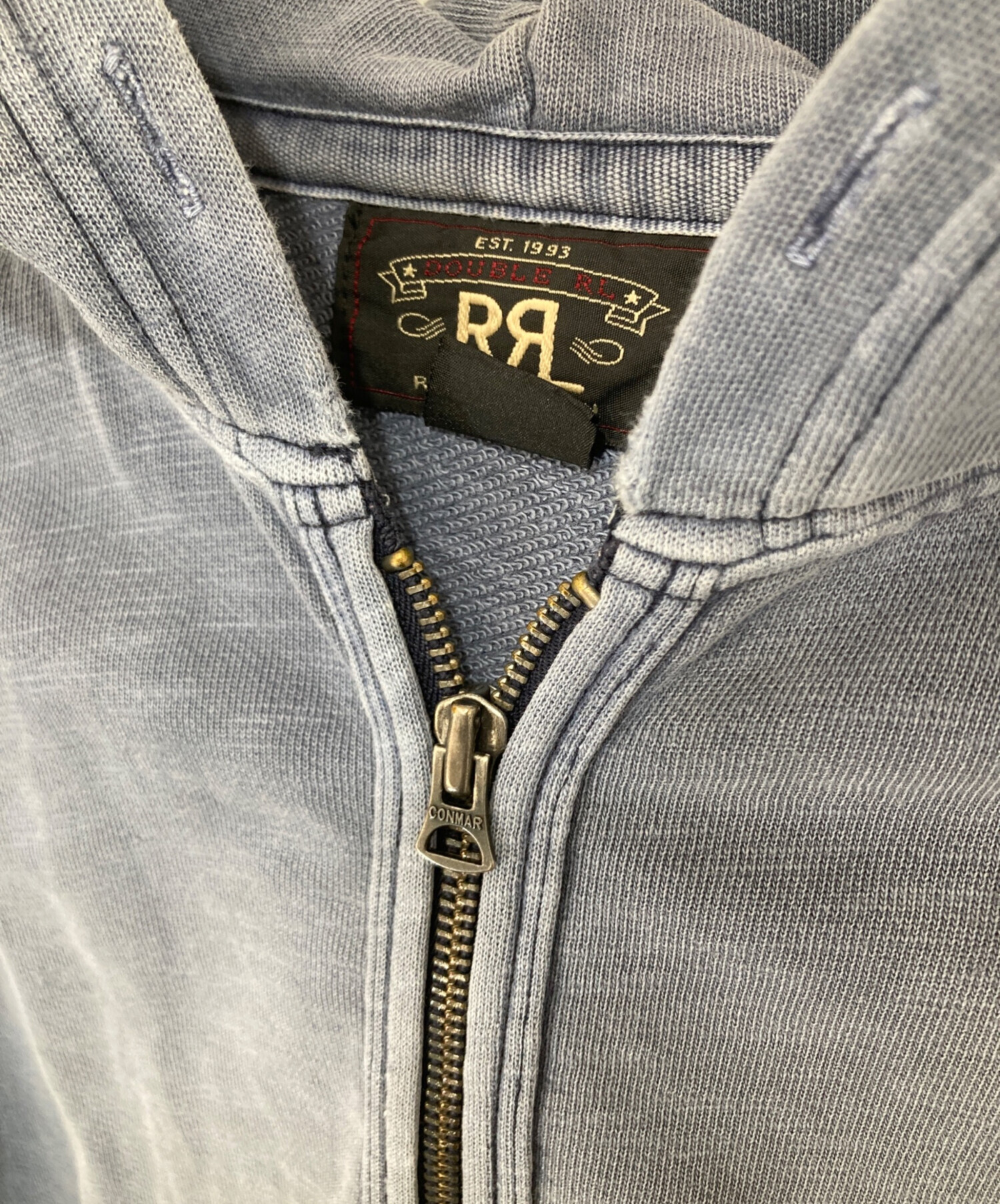 中古・古着通販】RRL (ダブルアールエル) ジップパーカー ネイビー