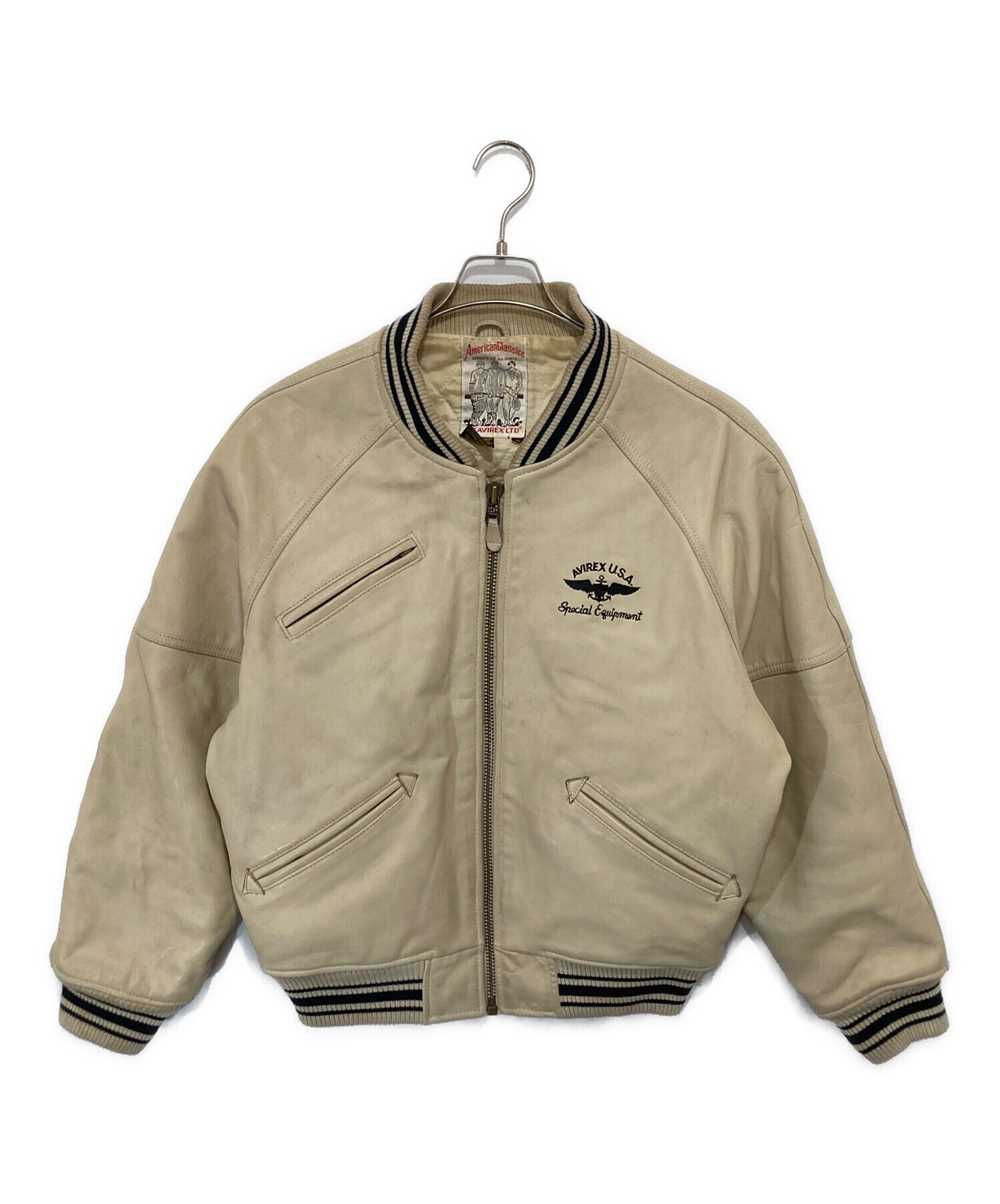 中古・古着通販】AVIREX (アヴィレックス) Leather Varsity Jacket