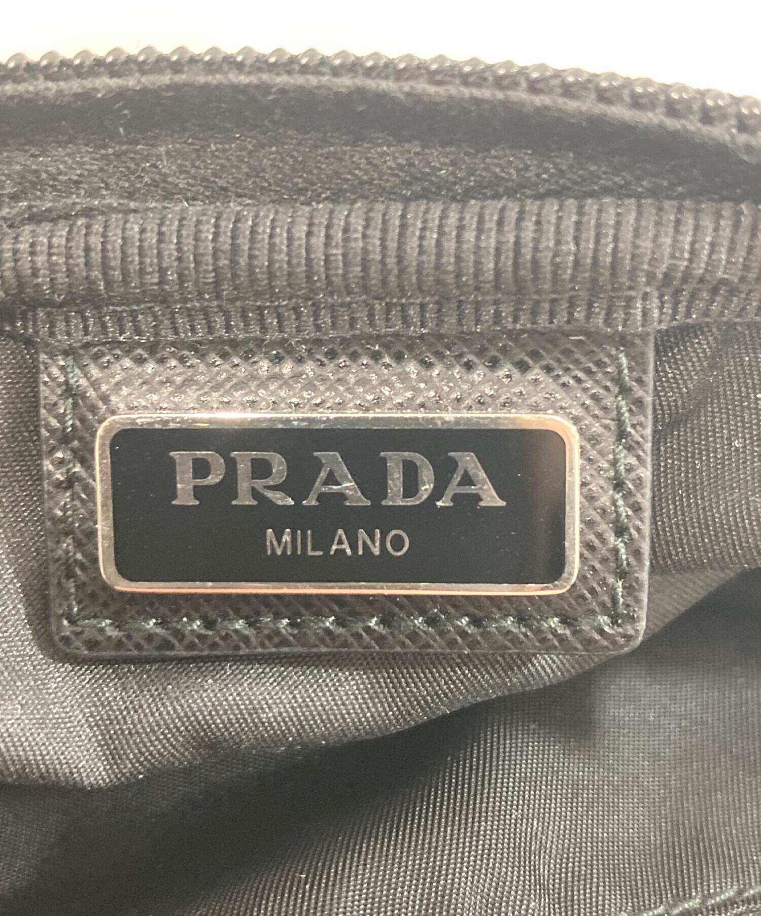 【PRADA】プラダ　ポーチ 中古・古着通販】PRADA (プラダ) マイクロ Re-Nylon ポーチ 1ND339