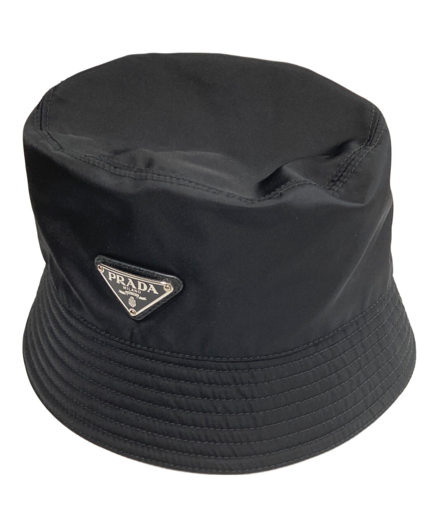 中古・古着通販】PRADA (プラダ) RE NYLON 三角ロゴプレート バケット 