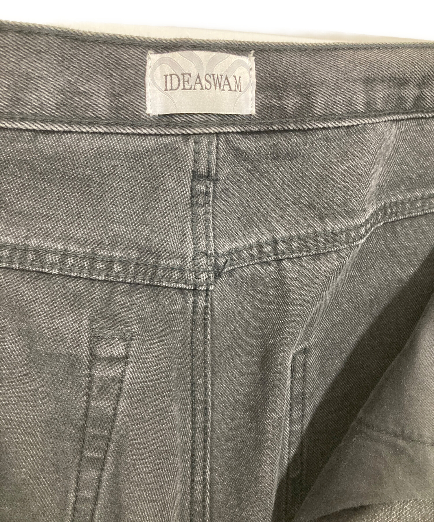 中古・古着通販】ideaswam (イデアスワム) デニムパンツ ブラック