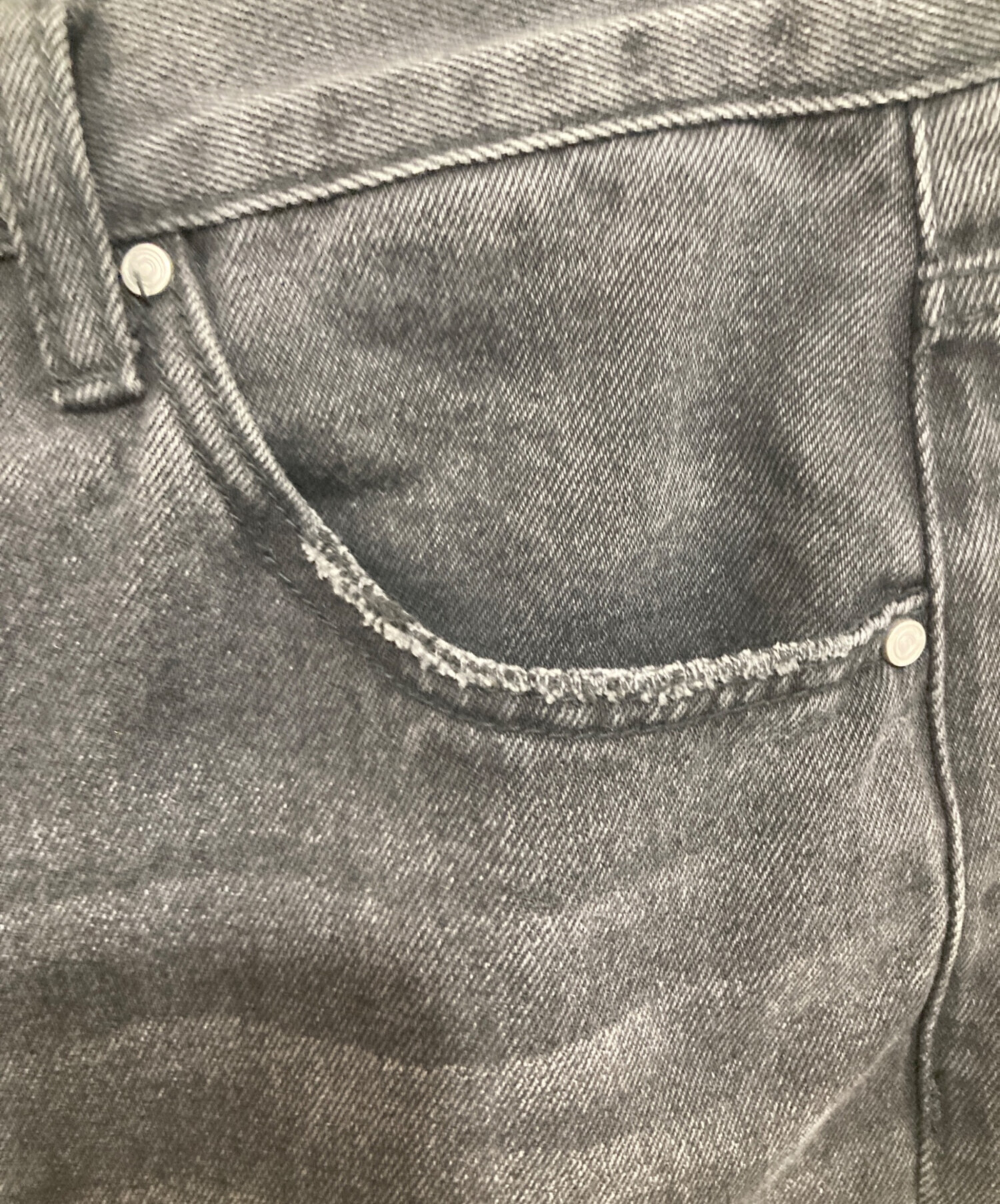 中古・古着通販】ideaswam (イデアスワム) デニムパンツ ブラック