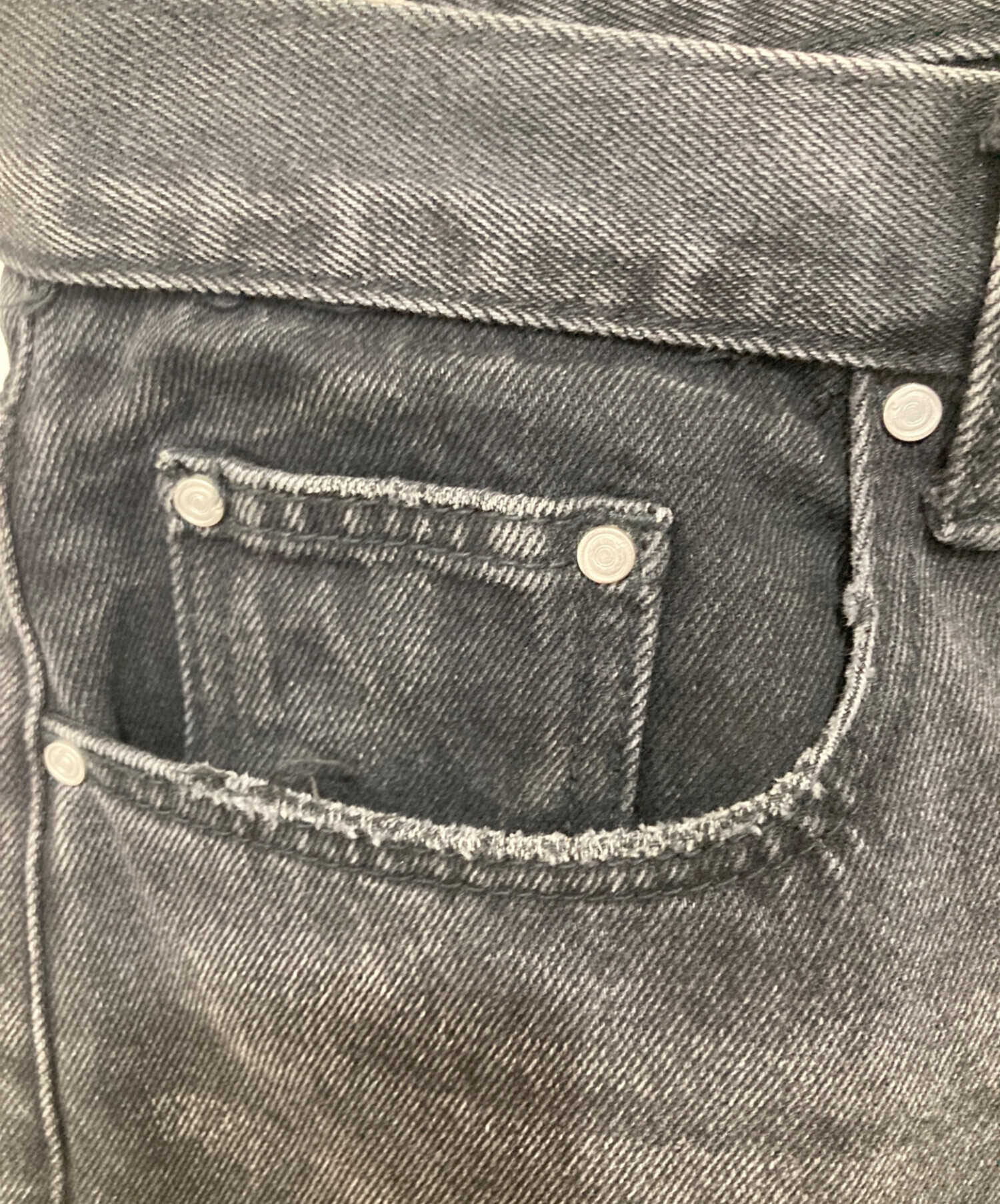 IDEASWAM ブラック デニムパンツL 中古・古着通販】ideaswam (イデアスワム) デニムパンツ ブラック