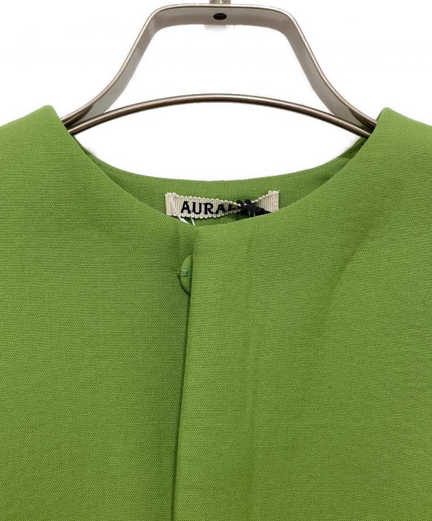 AURALEE オーラリー ブルゾン（その他） M ベージュx紺x黄緑 【古着】【中古】 中古・古着通販】AURALEE (オーラリー) SPONGE TROPICAL WOOL NO