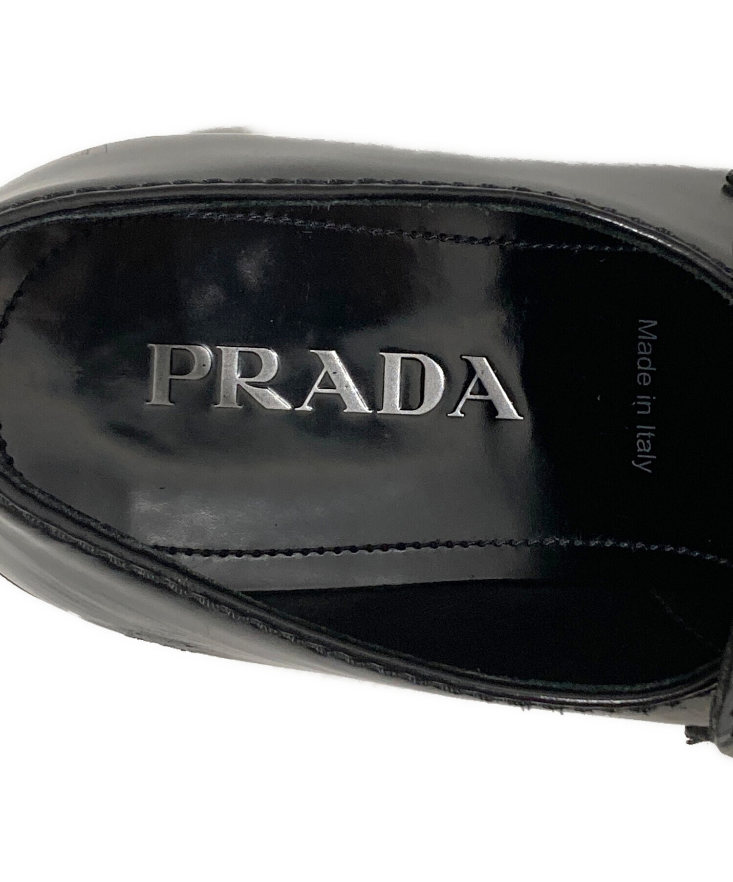 中古・古着通販】PRADA (プラダ) ローファー ブラック サイズ:6