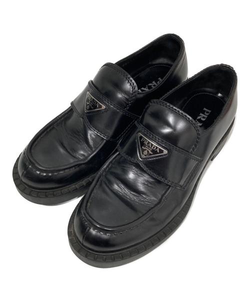 中古・古着通販】PRADA (プラダ) ローファー ブラック サイズ:6
