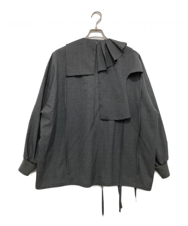 中古・古着通販】ENFOLD (エンフォルド) NECK-PARTS PULLOVER グレー 