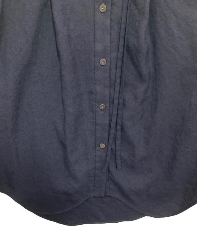 中古・古着通販】ENFOLD (エンフォルド) TWO-WAY NECK BLOUSE ネイビー