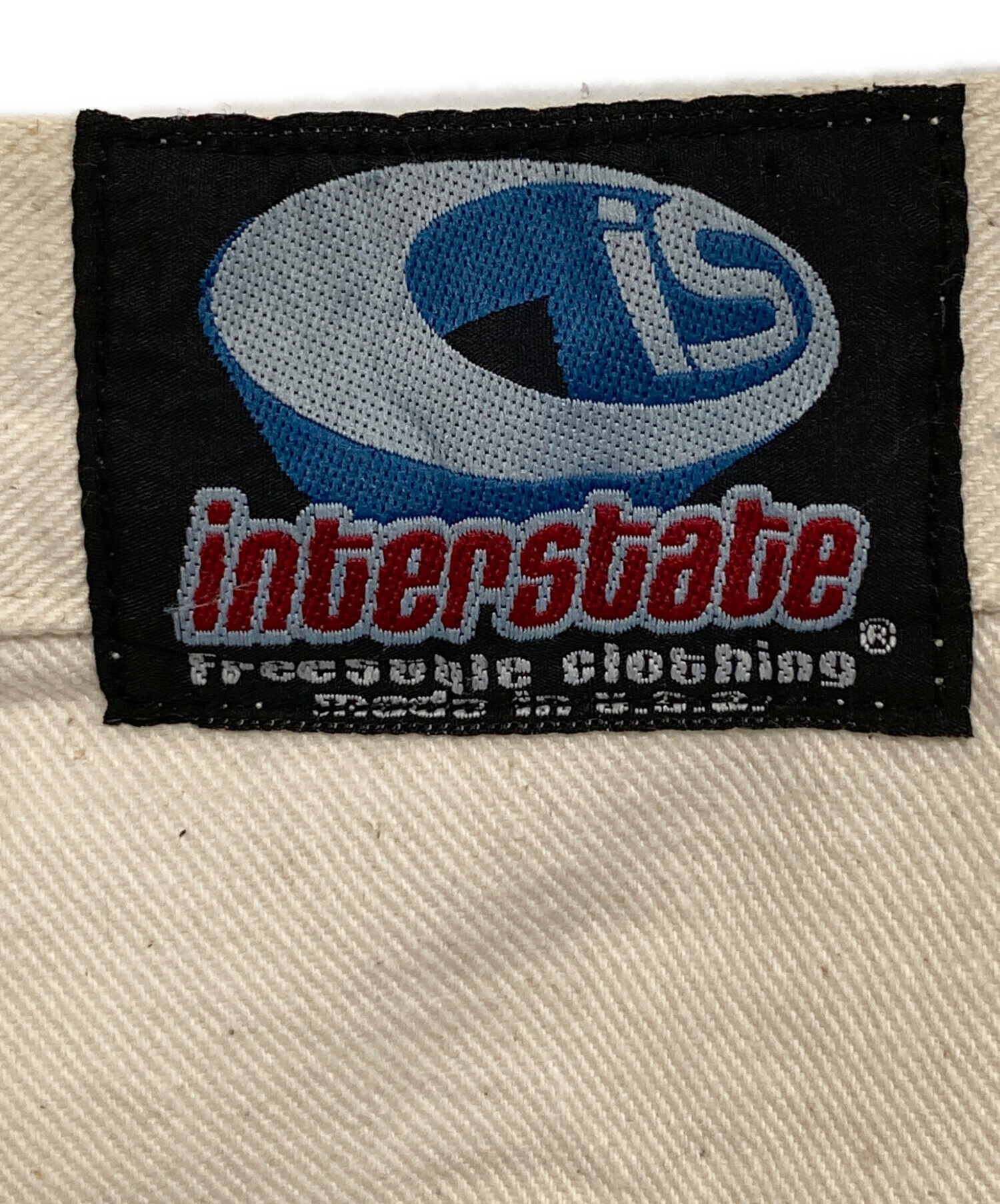 専用 inter state デニムパンツ 38x32 中古・古着通販】INTERSTATE (インターステイト) ロゴ刺繍 ホワイト