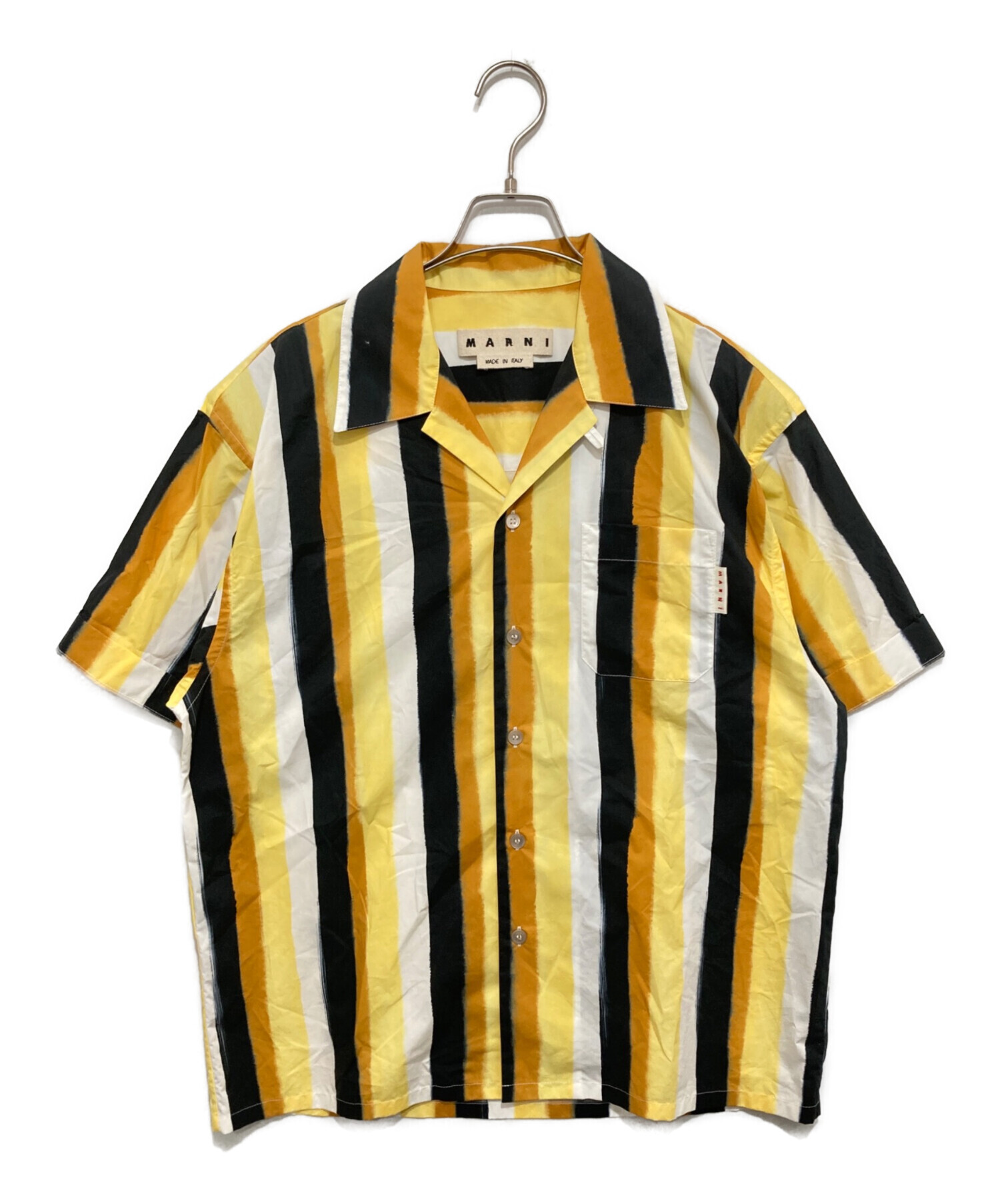 中古・古着通販】MARNI (マルニ) ストライプシャツ オレンジ サイズ:48