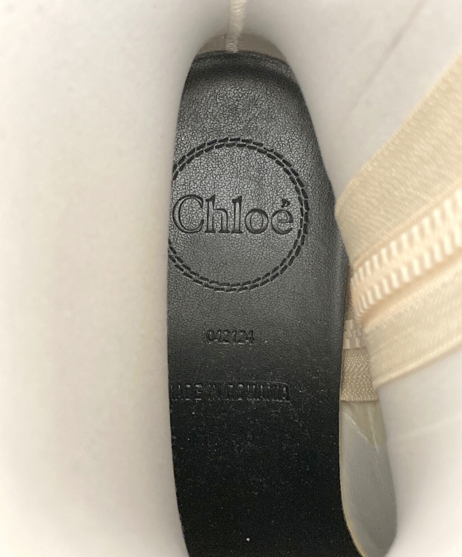 中古・古着通販】Chloe (クロエ) レインブーツ ベージュ サイズ:37