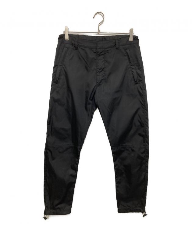 【美品】PRADA プラダ パンツスラックス トライアングルロゴ 46 中古・古着通販】PRADA (プラダ) トライアングルロゴプレート Re-Nylon