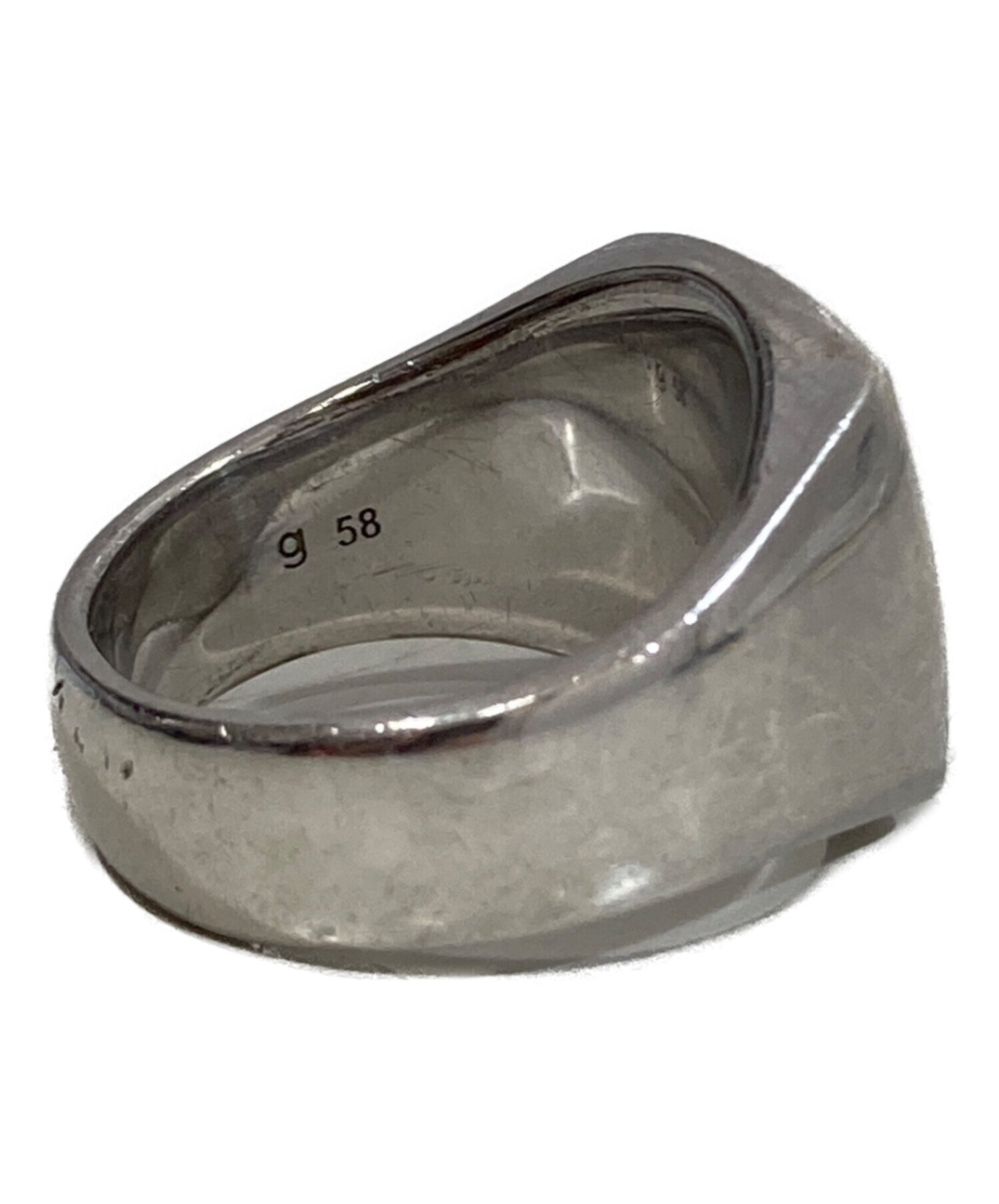 トムウッド CUSHION GREEN MARBLE 925 リング 19 中古 中古・古着通販】TOM WOOD (トムウッド) GREEN MARBLE C M リング