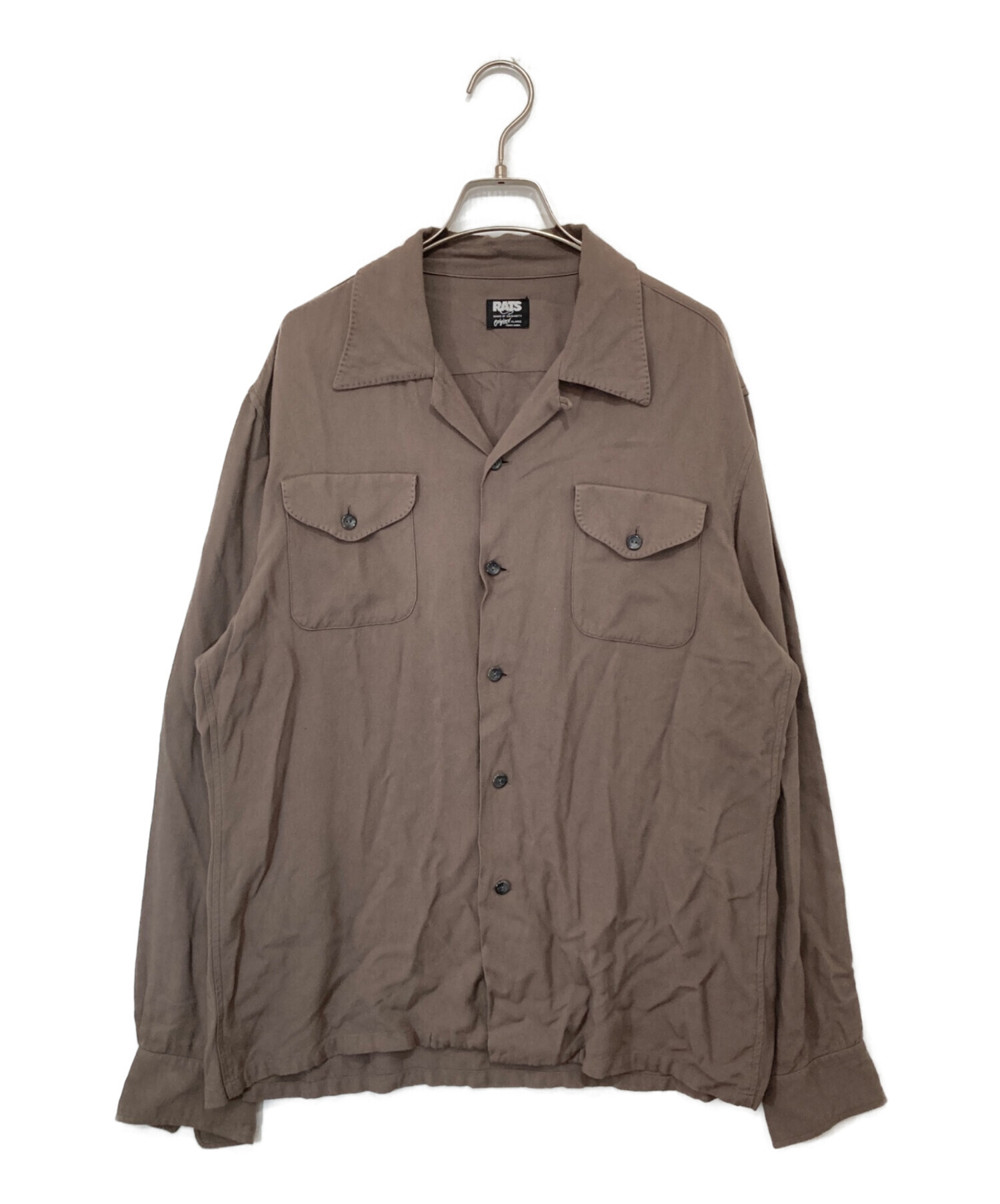 ラッツ　オープンカラーシャツ 中古・古着通販】RATS (ラッツ) レーヨン オープンカラーシャツ 11RS