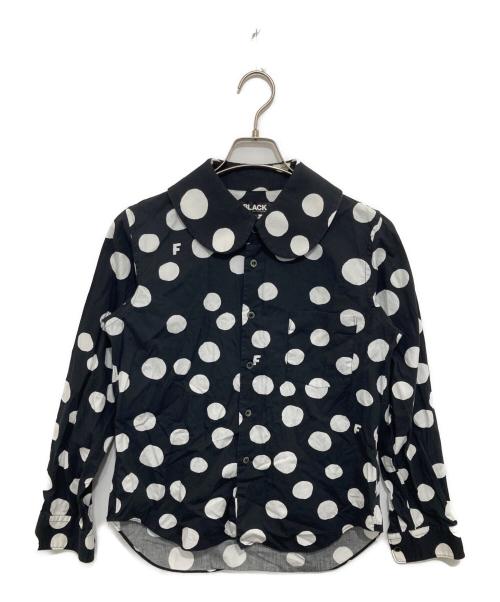 希少 トリコ コムデギャルソン 丸襟 ドット ブラウス 2008年 アセテート 中古・古着通販】BLACK COMME des GARCONS (ブラックコムデギャルソン