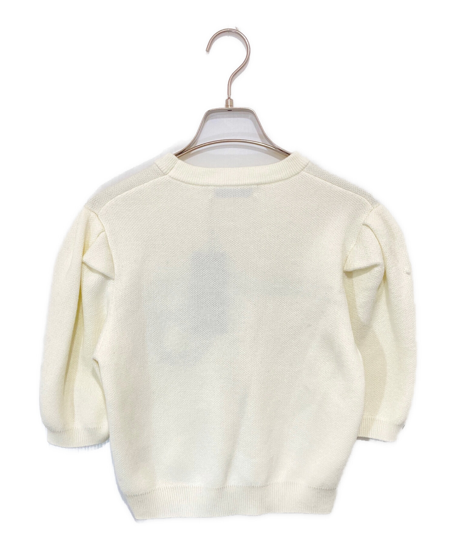中古・古着通販】sheller (シェリエ) half sleeve stitch knit tops