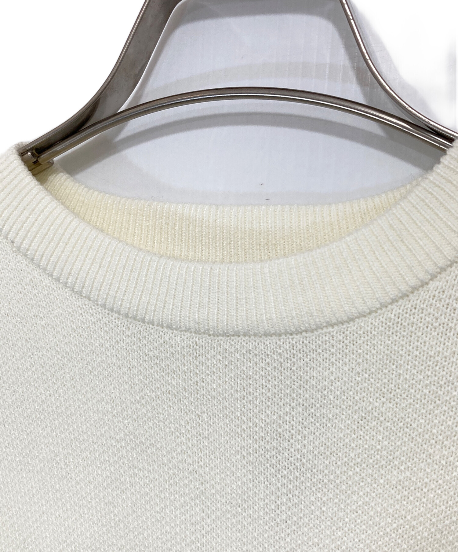 中古・古着通販】sheller (シェリエ) half sleeve stitch knit tops