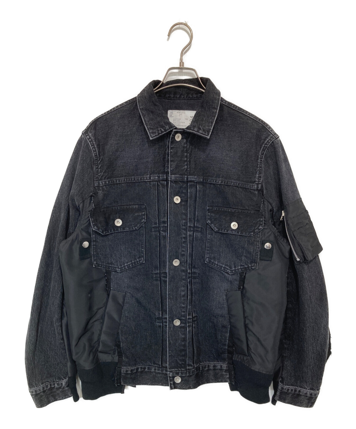 中古・古着通販】sacai (サカイ) Denim x Nylon Twill Jacket デニム