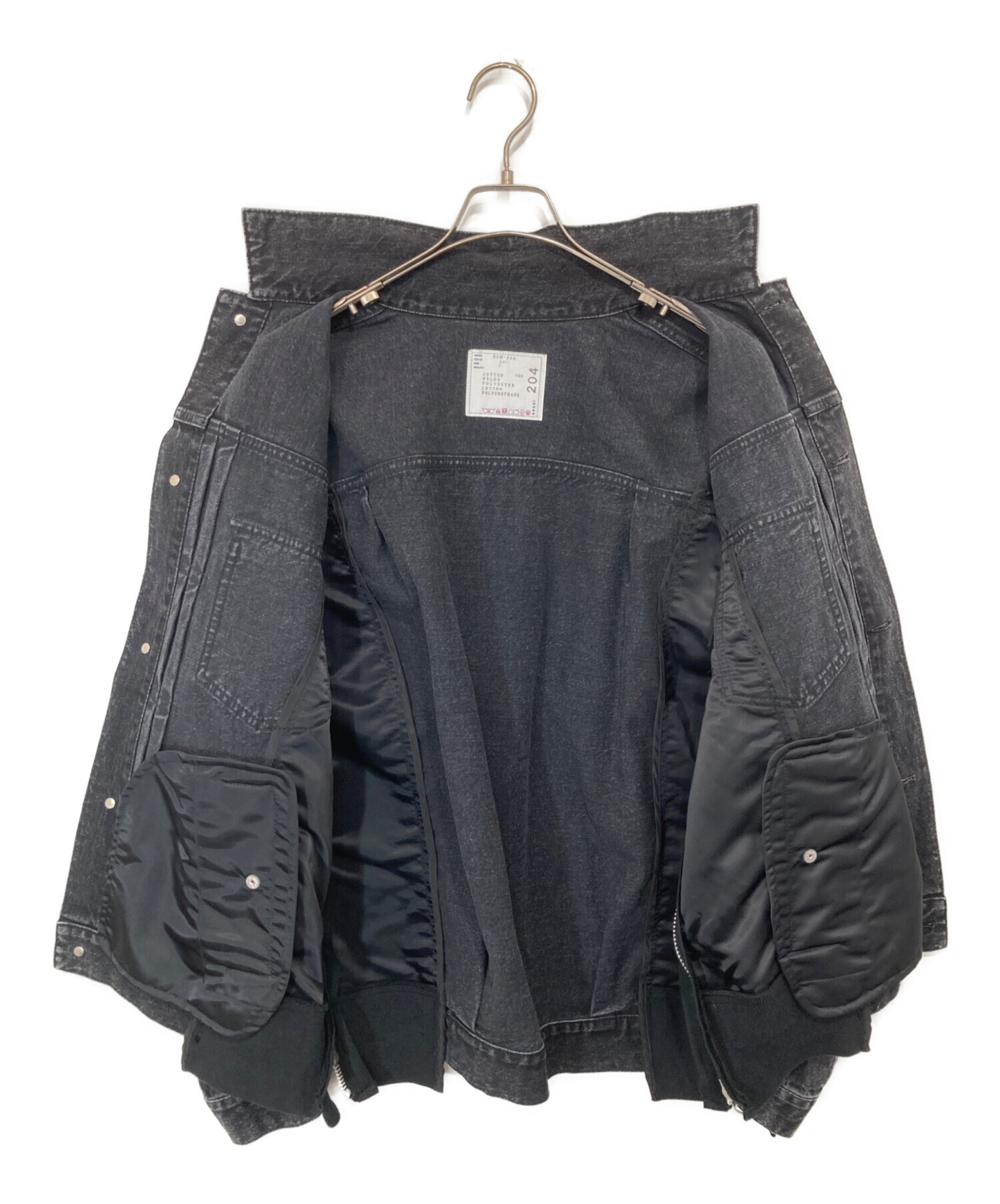 中古・古着通販】sacai (サカイ) Denim x Nylon Twill Jacket デニム