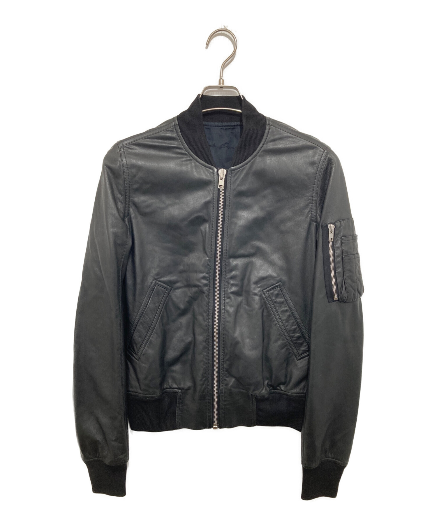 Rick Owens リックオウエンス レザージャケット ブルゾン 中古・古着通販】RICK OWENS (リックオウエンス) 15SSジップアップ