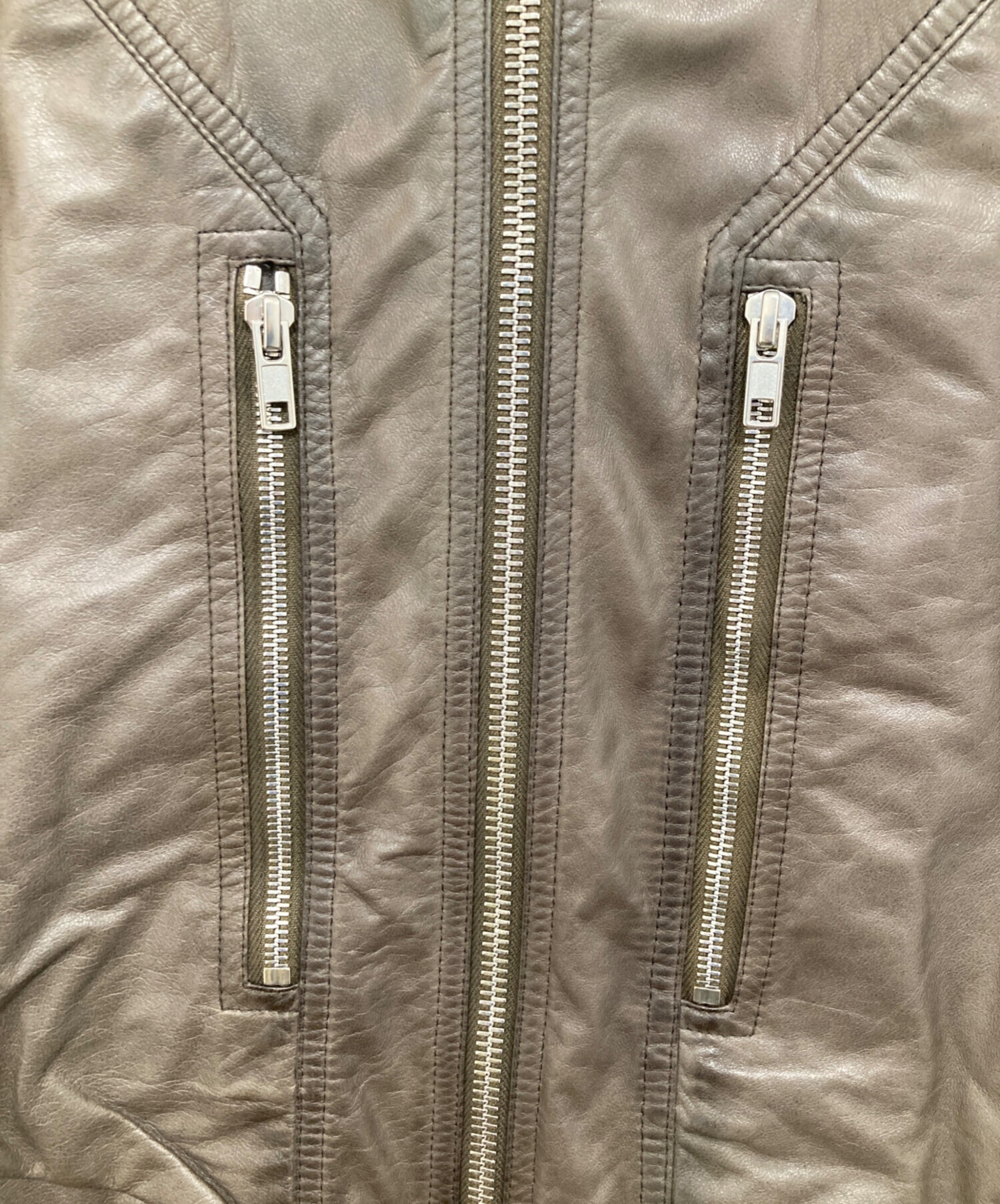 中古・古着通販】RICK OWENS (リックオウエンス) 14SSマルチジップ