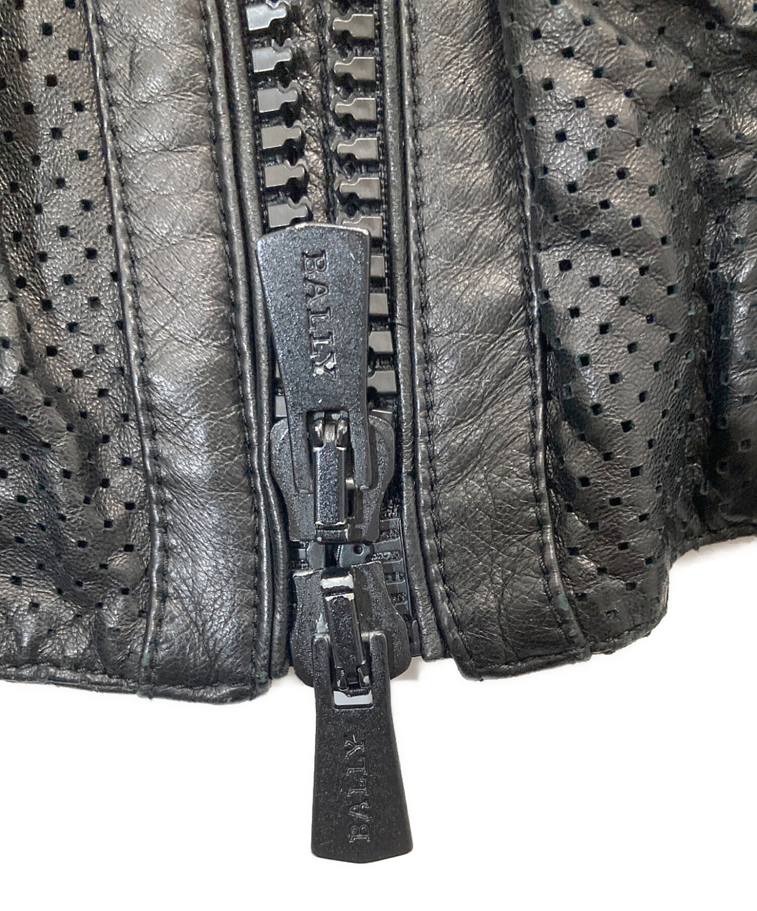 中古・古着通販】BALLY (バリー) パンチング ラムレザージャケット