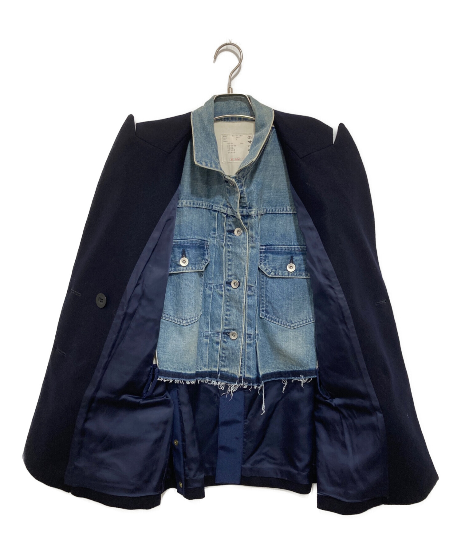 中古・古着通販】sacai (サカイ) デニムミックスジャケット 20-05149
