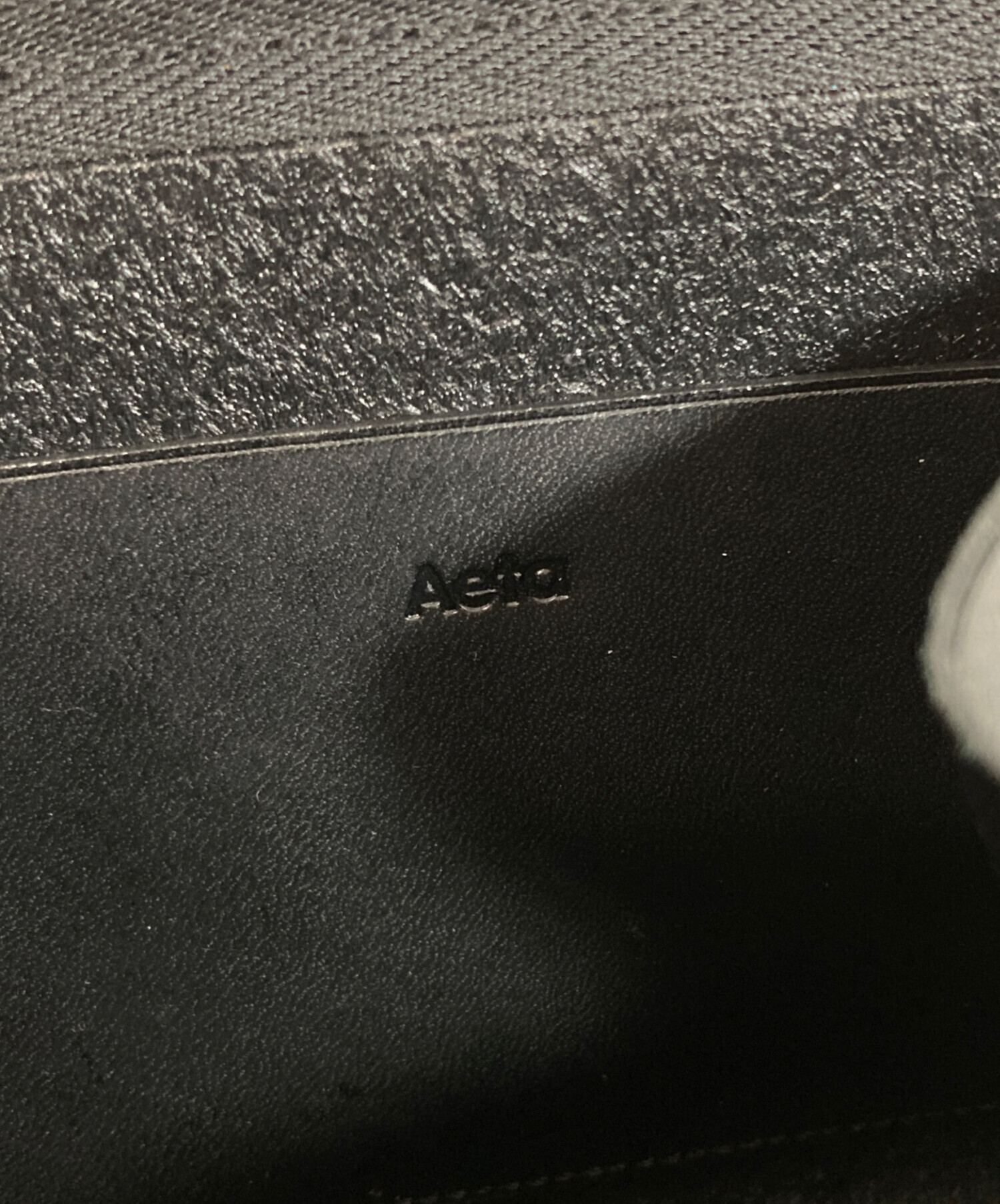中古・古着通販】Aeta (アエタ) 2つ折り財布 ブラック｜ブランド・古着