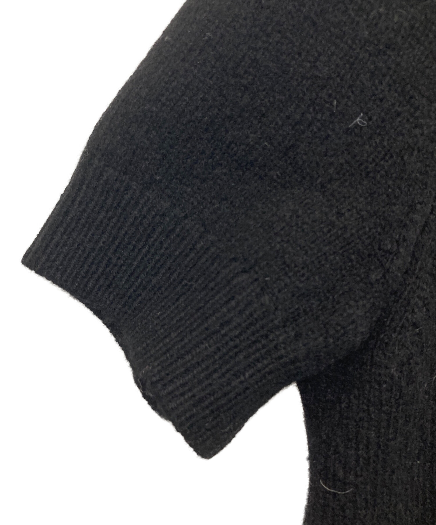 中古・古着通販】DIESEL (ディーゼル) M-ARGARET 半袖ニット ブラック