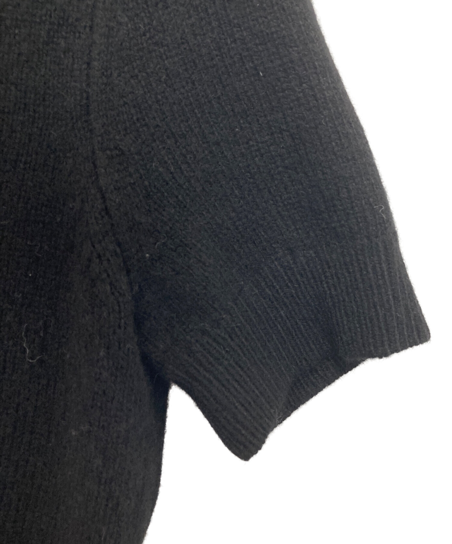 中古・古着通販】DIESEL (ディーゼル) M-ARGARET 半袖ニット ブラック