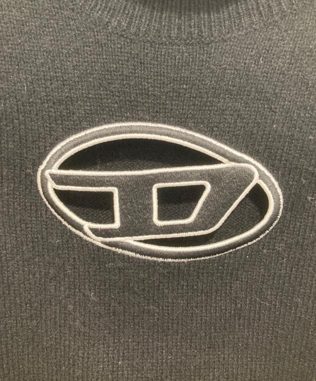 中古・古着通販】DIESEL (ディーゼル) M-ARGARET 半袖ニット ブラック