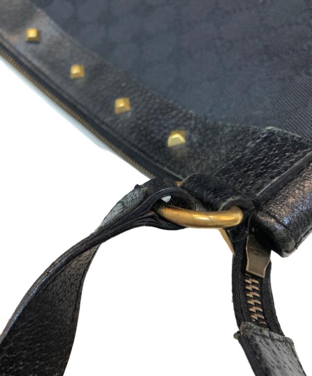 中古・古着通販】GUCCI (グッチ) GGキャンバス スタッズ ショルダー