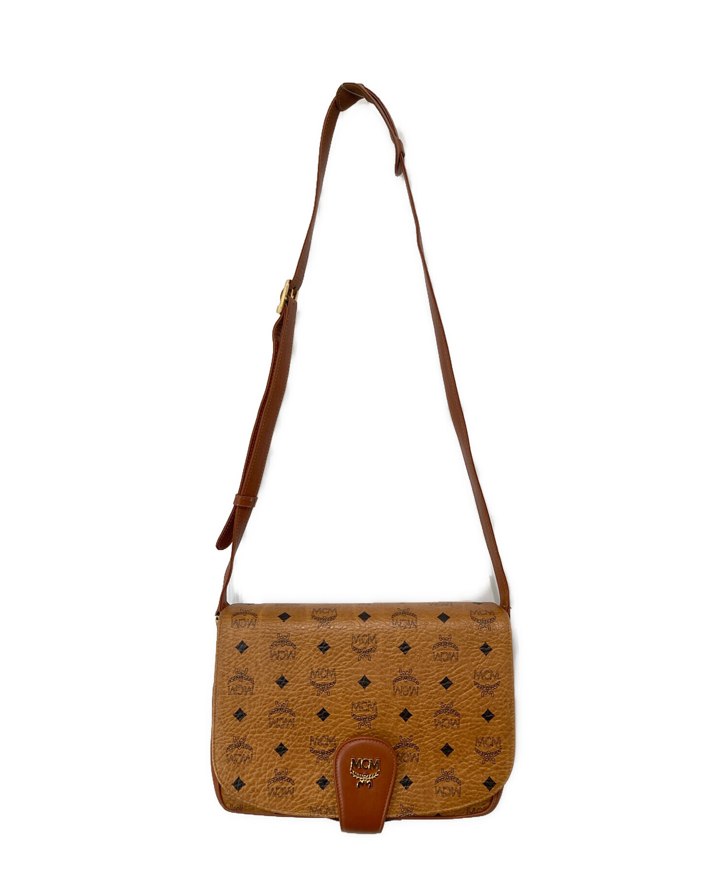 MCM ショルダーバッグ 中古・古着通販】MCM (エムシーエム) ショルダーバッグ ブラウン