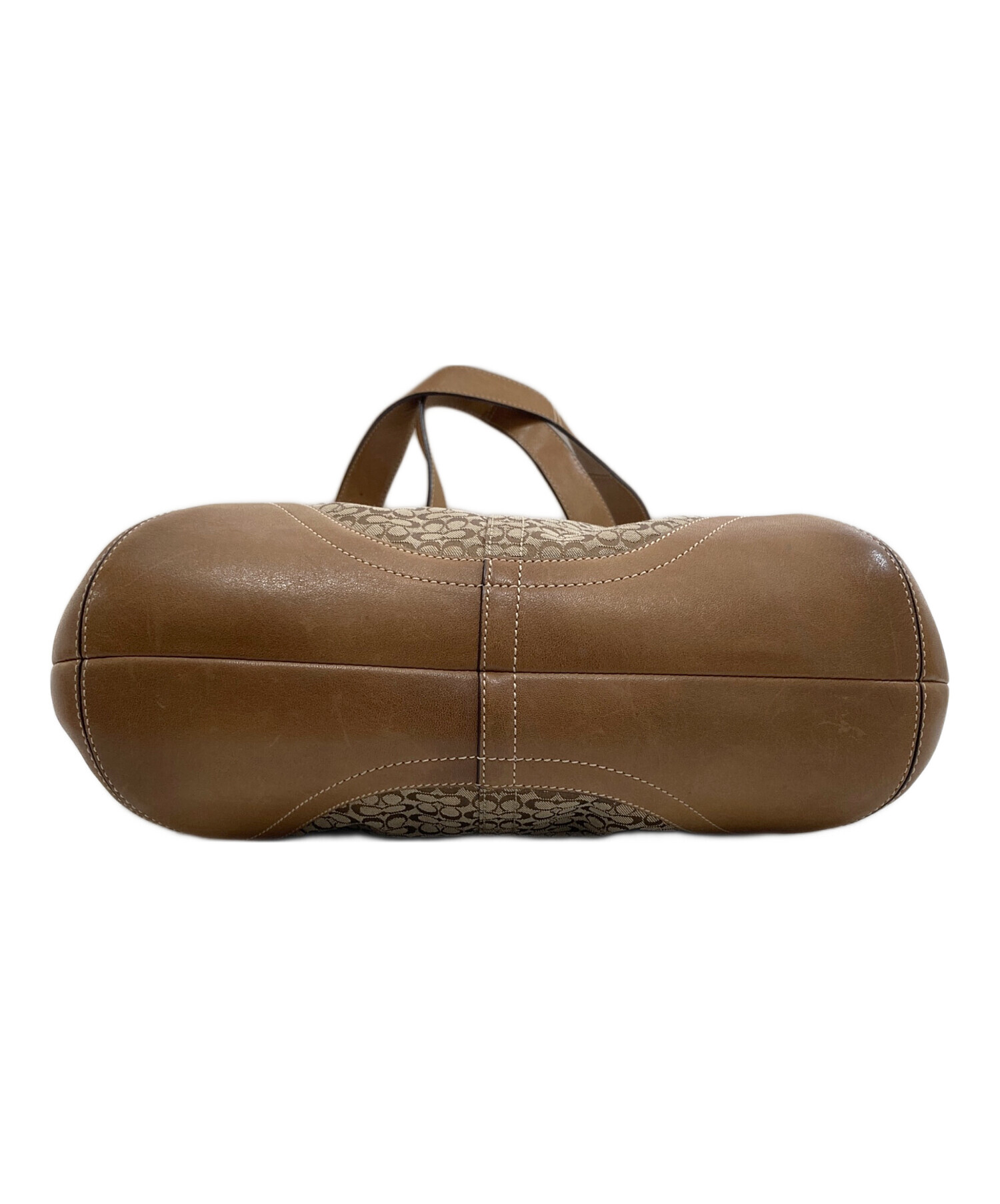 【専用】COACH コーチ ブラウン ワンショルダー バッグ シグネチャー 中古・古着通販】COACH (コーチ) シグネチャー ワンショルダーバッグ